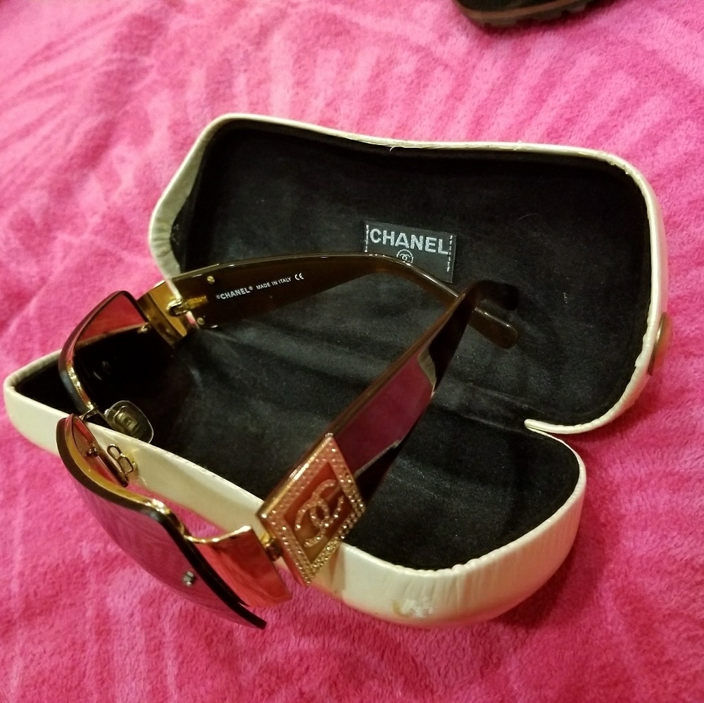 Authentic Chanel tortoise sunglasses
