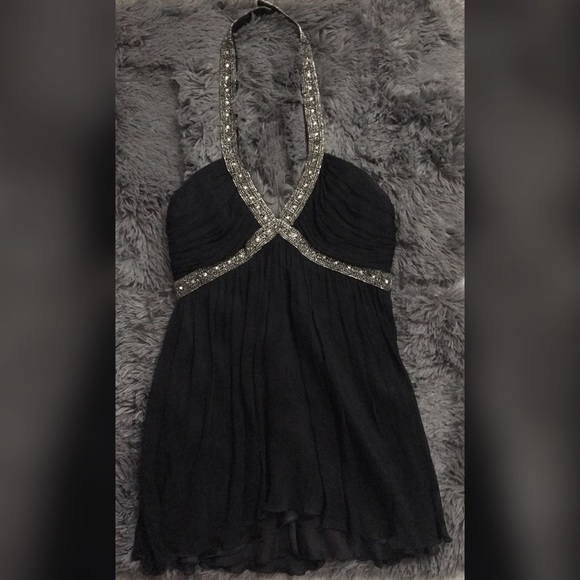 NWT Express beaded black halter top - Picture 4 of 6