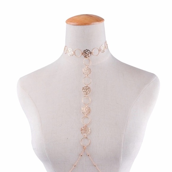 Boho Luxury Gold color Body Chain - Picture 1 of 4