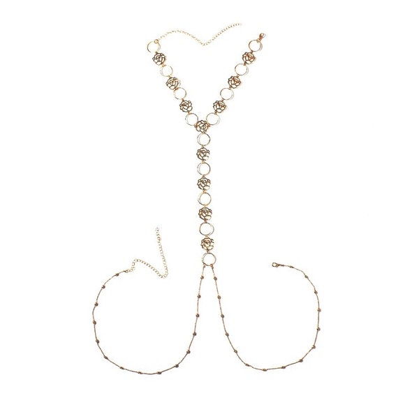 Boho Luxury Gold color Body Chain - Picture 4 of 4