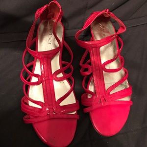 Nine West hot pink sandals