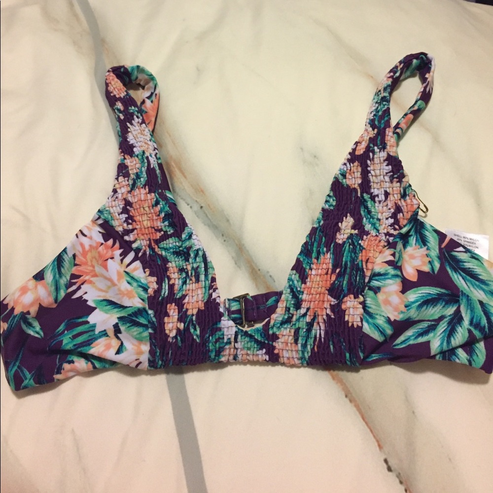 Smocked bikini top size large