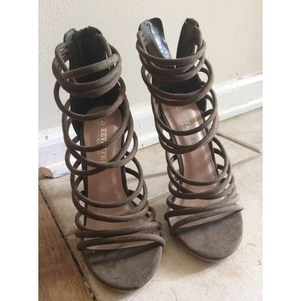 Dark Olive Green Heels