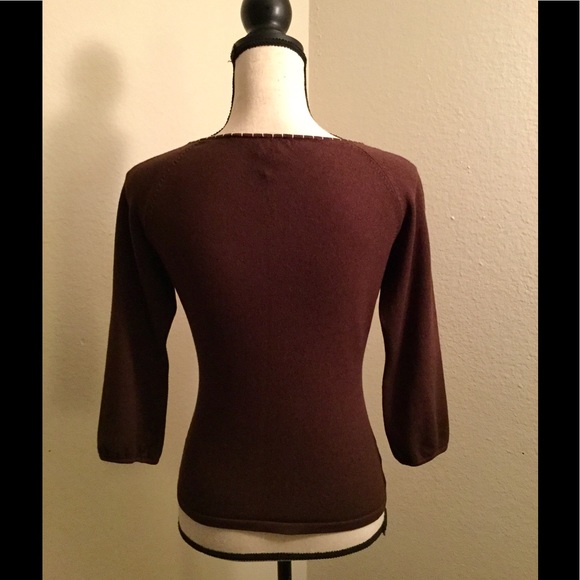 ❤️ Extremely EUC Ann Taylor Brown Top ❤️ - Picture 2 of 3