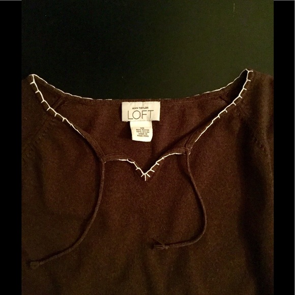 ❤️ Extremely EUC Ann Taylor Brown Top ❤️ - Picture 3 of 3