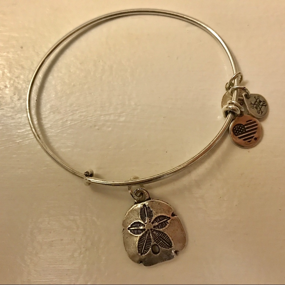 Alex and Ani sand dollar bangle