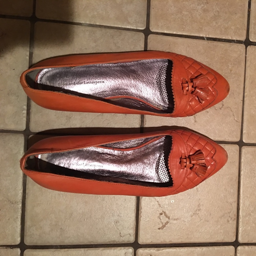 Pilcro and the letterpress 7M Anthropologie shoe.