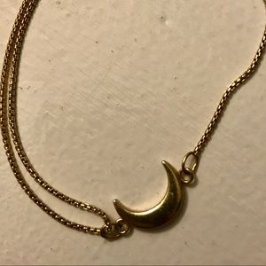 Alex and Ani pull chain moon bracelet.