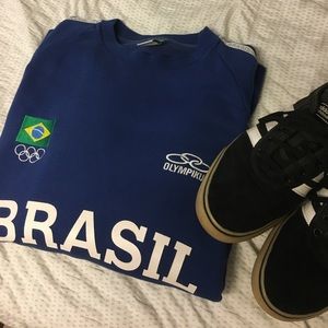 Vintage RARE Imported Brazil Olympic Sweatshirt