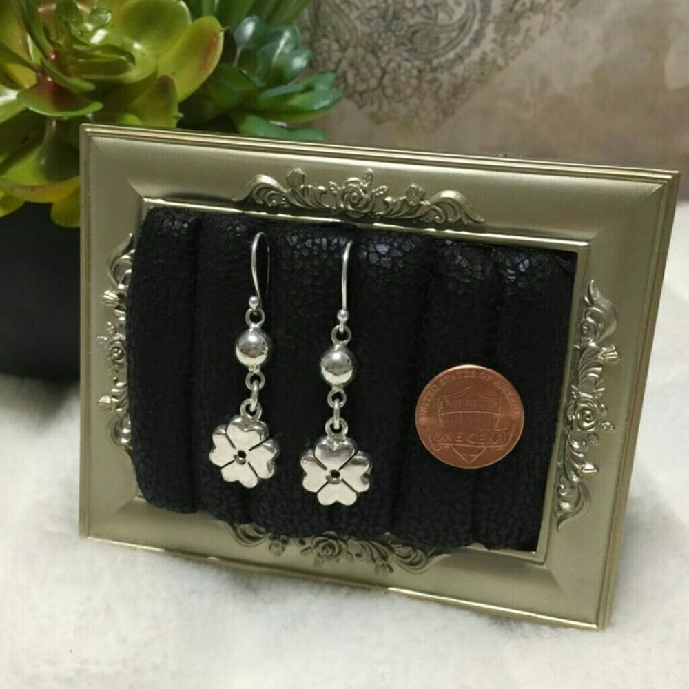 SOLD SOLD 950 Silver Clover Earrings