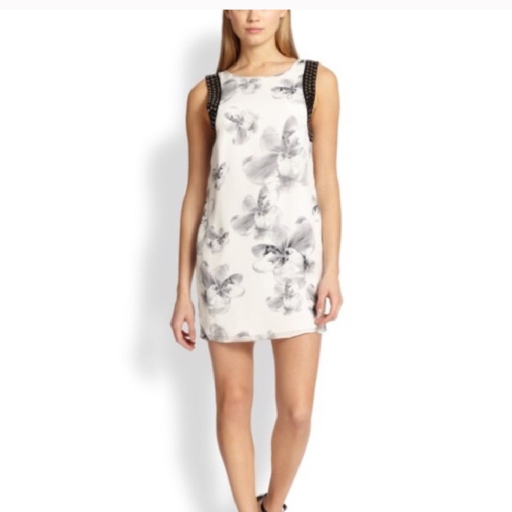 Haute Hippie Embellished Printed Dress