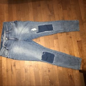Old navy "Rockstar" patch jeans