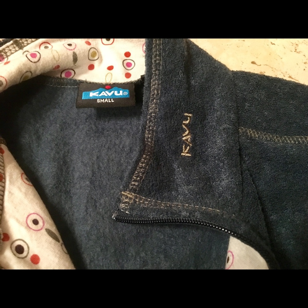 *SOLD* Kavu Fleece Jacket Midnight Blue - Picture 6 of 6