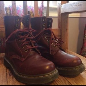Burgundy Doc Martens