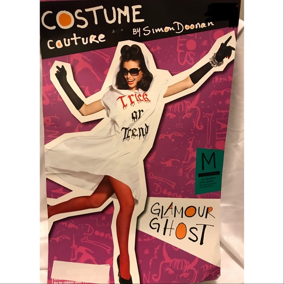 Women's Glamour Ghost Halloween Costume Medium - Picture 1 of 2