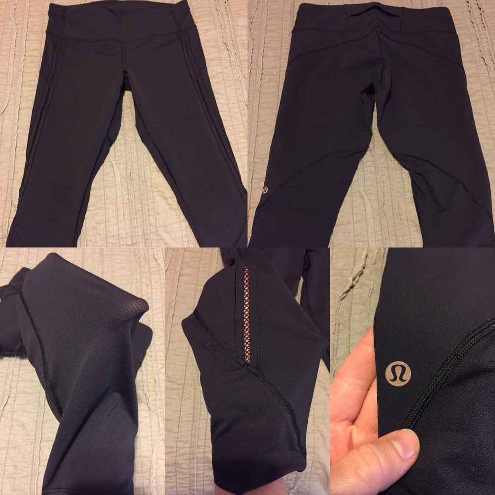 Lululemon Black Crops Size 6