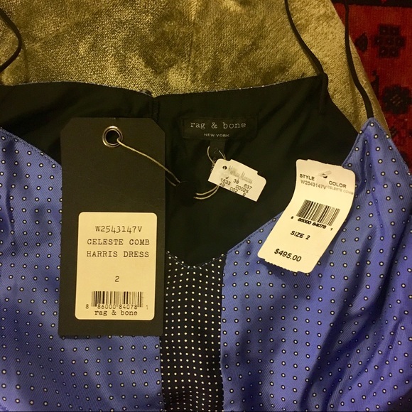 ☠️RAG & BONE☠️ Silk Celeste Comb Harris Dress - Picture 6 of 6