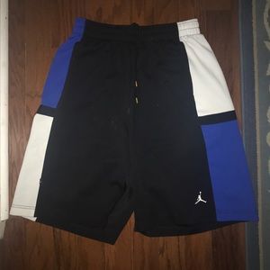 Black/White/Blue Air Jordan Basketball shorts