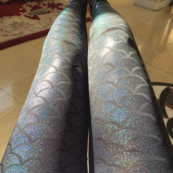 Mermaid leggings set of 3 Mermaid costume yoga - Picture 2 of 10