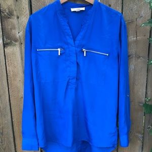 MICHAEL KORS Blue Blouse Size 10