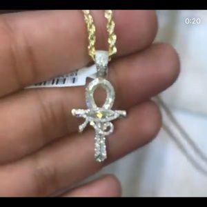 Real 10k Gold chain with Real Gold & Diamond charm