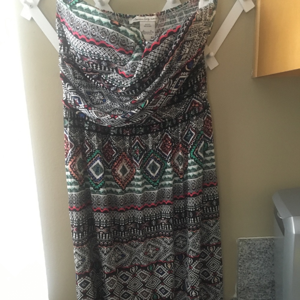 Multi colored Aztec print long dress