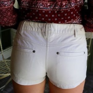 White leather free people shorts