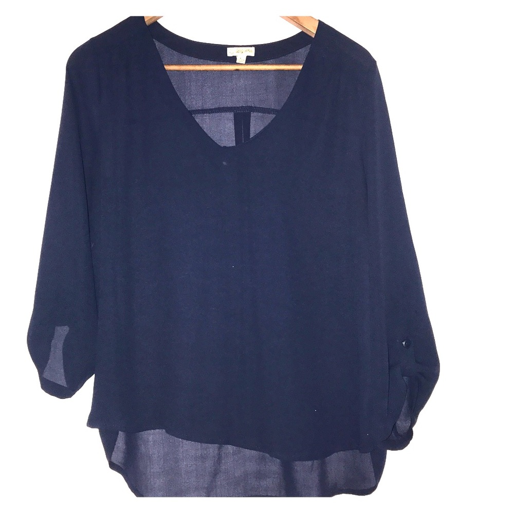 Long Sleeve Sheer Top