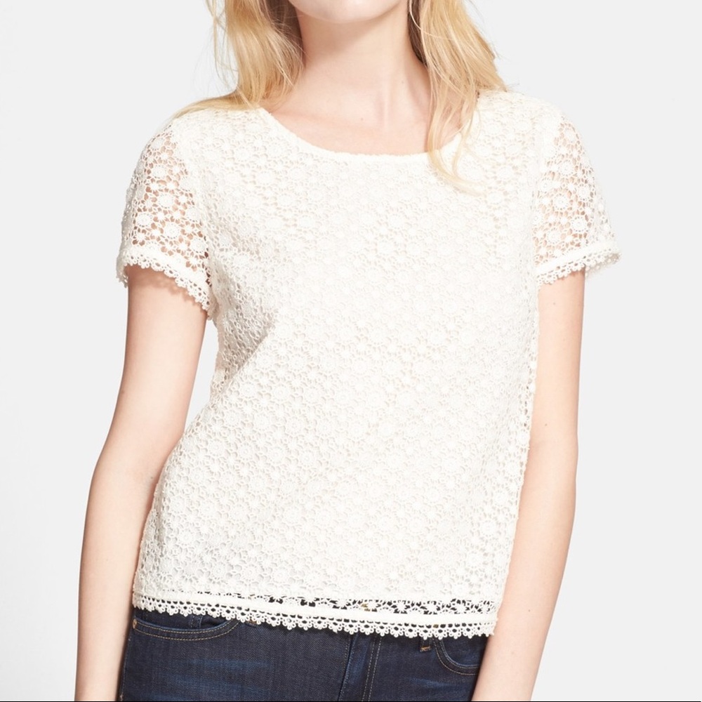 NWT Joie Crochet Top