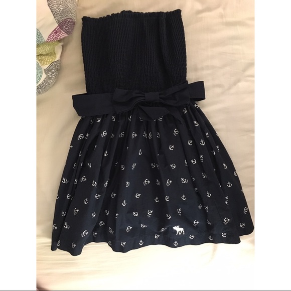 Abercrombie navy dress - Picture 1 of 4