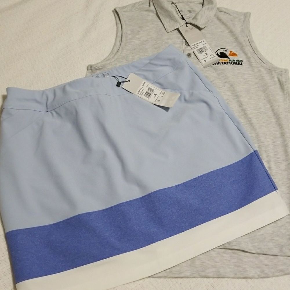 NWT ADIDAS golf skirt (w/shorts) and top