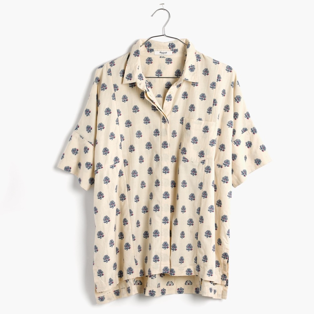 Madewell Academie Shirt Floral Weave