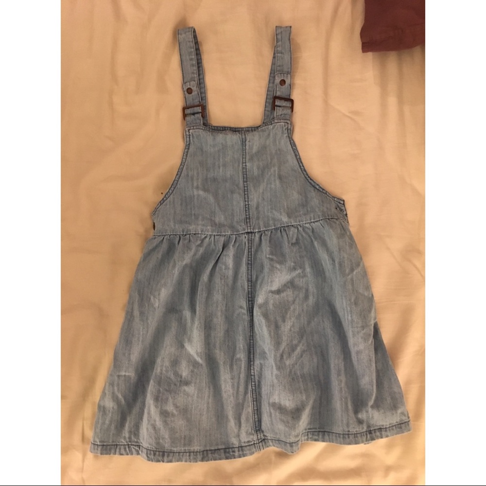 Denim overall dress