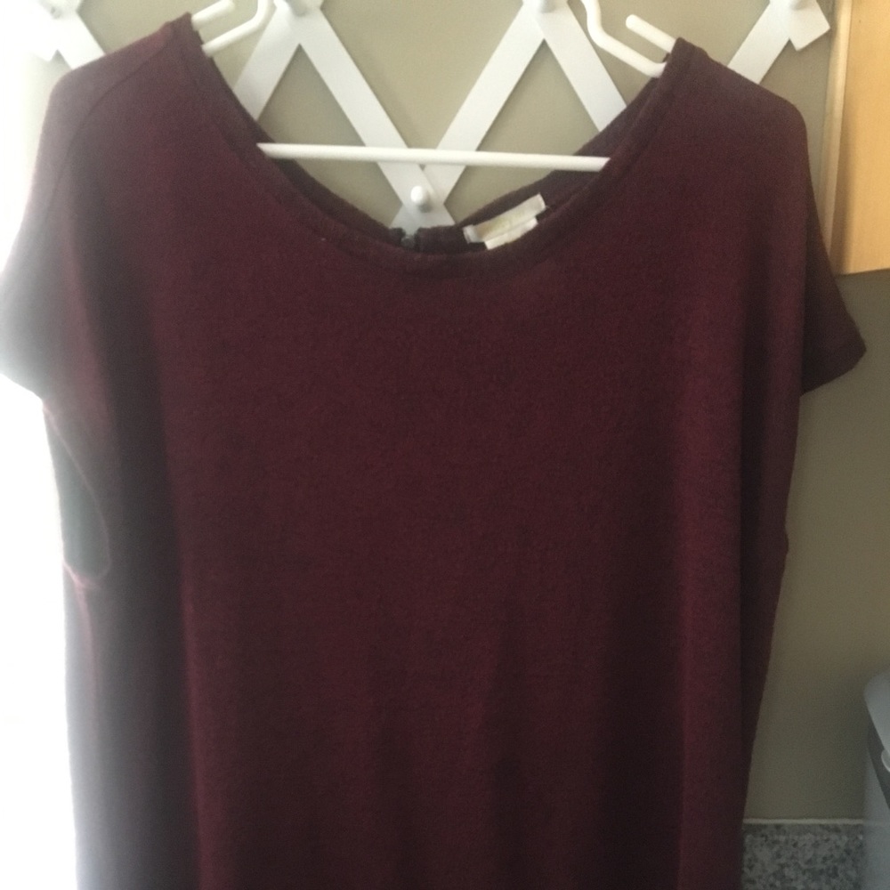Red long shirt