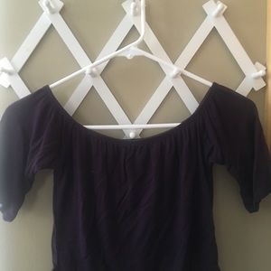Purple crop top
