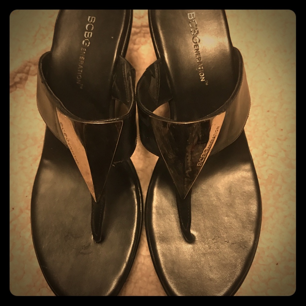 BCBG Generation Size 7.5 Black Slide 4in Heel