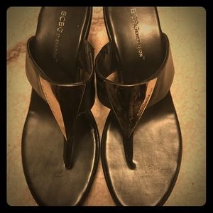 BCBG Generation Size 7.5 Black Slide 4in Heel