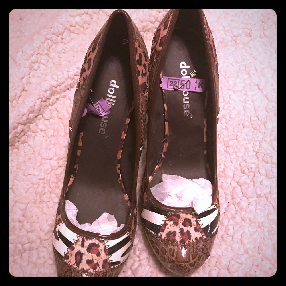 Dollhouse Multi-Colored Heel - Worn once