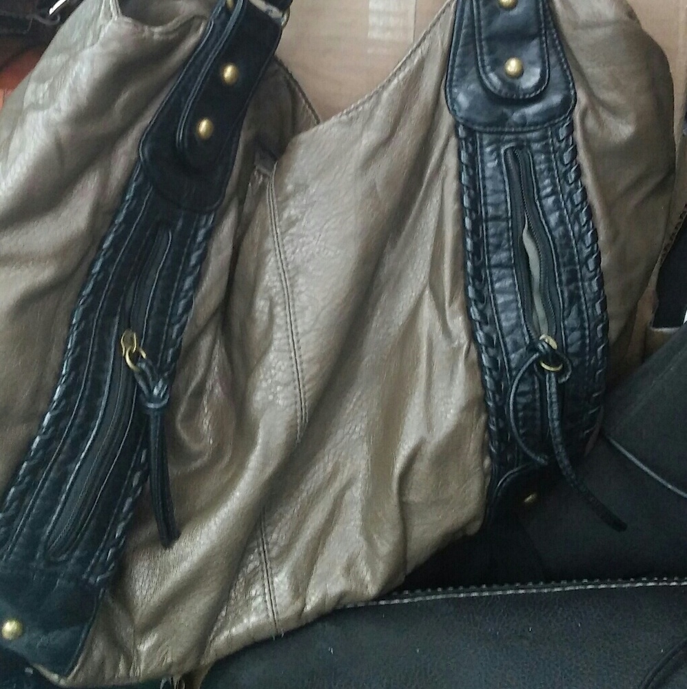 Hunter green hobo bag