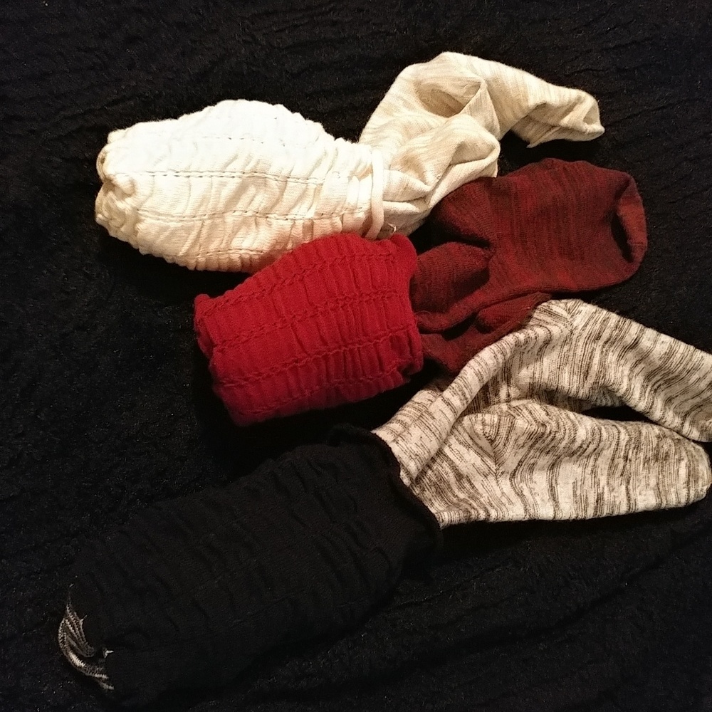 Lot of 3 bootsocks/leg warmers