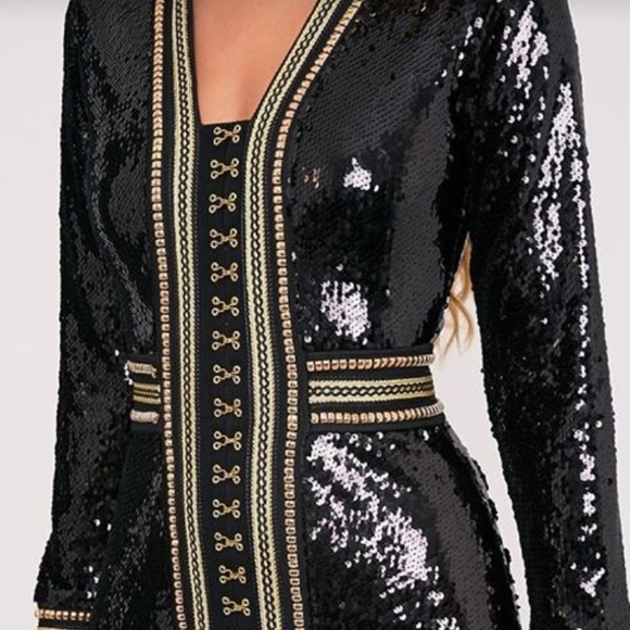 Gold and black sequined dress - Picture 5 of 5