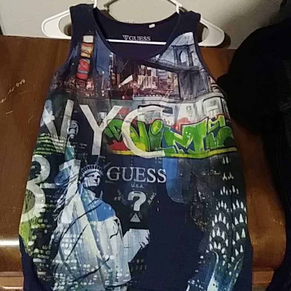 Guess mens tank