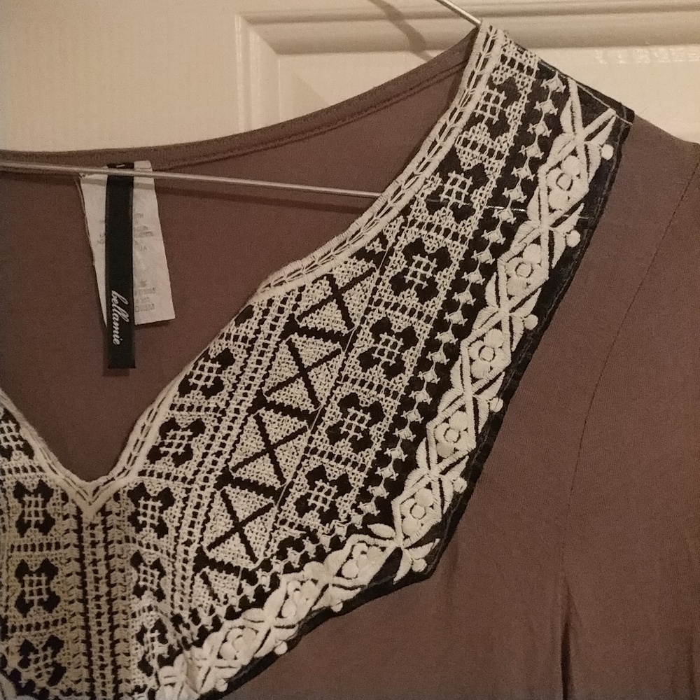 Bell sleeve tunic