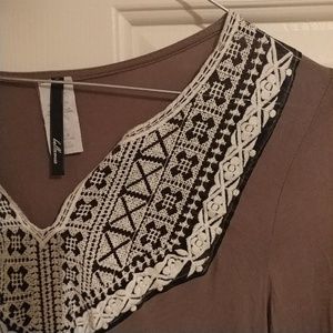 Bell sleeve tunic