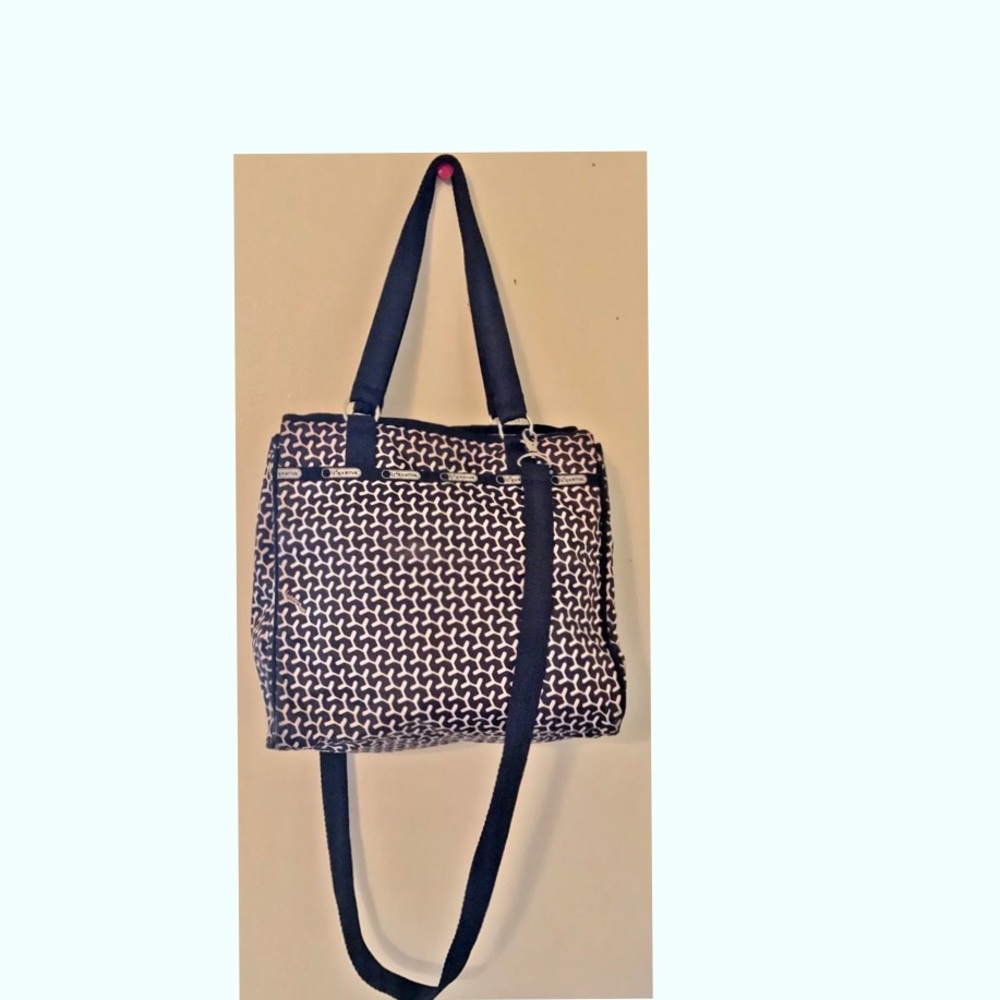 LeSportsac  Kylie Peppercorn Tote Black & White