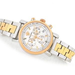 NWT Versace Day Glam MOP Dial Steel Watch