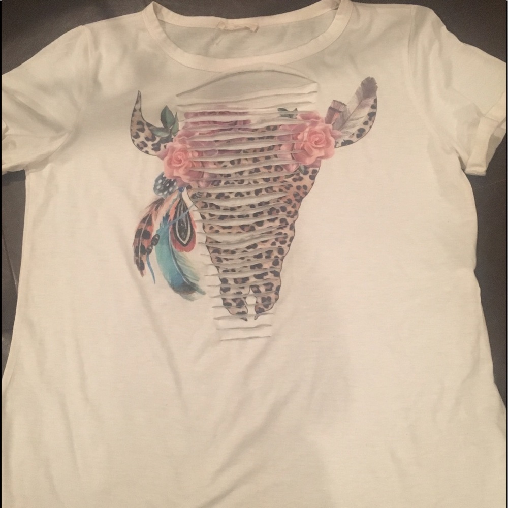 Women's cow skulls shirt!