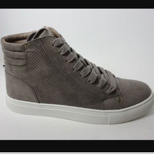 Steve Madden "Demmie" High Top Preforated Sneakers
