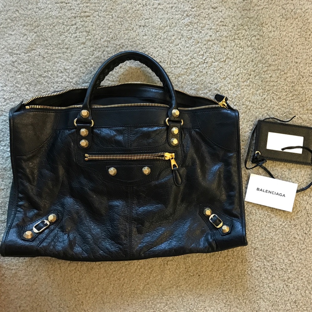 Balenciaga Giant 21 Gold Work Black