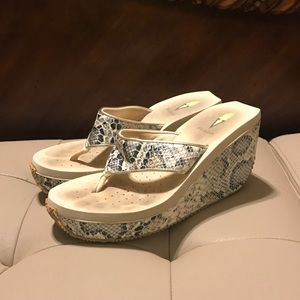 Snakeskin sandals
